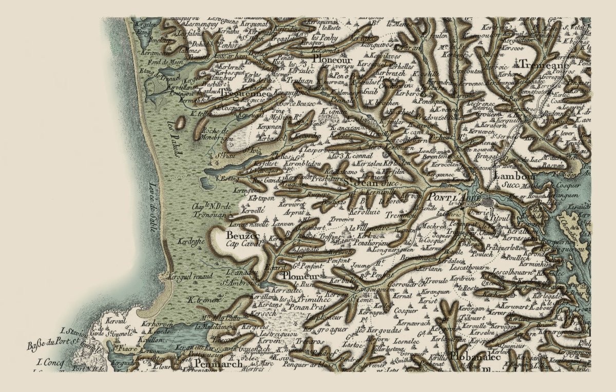 Extrait de la carte de Cassini (Source Gallica)